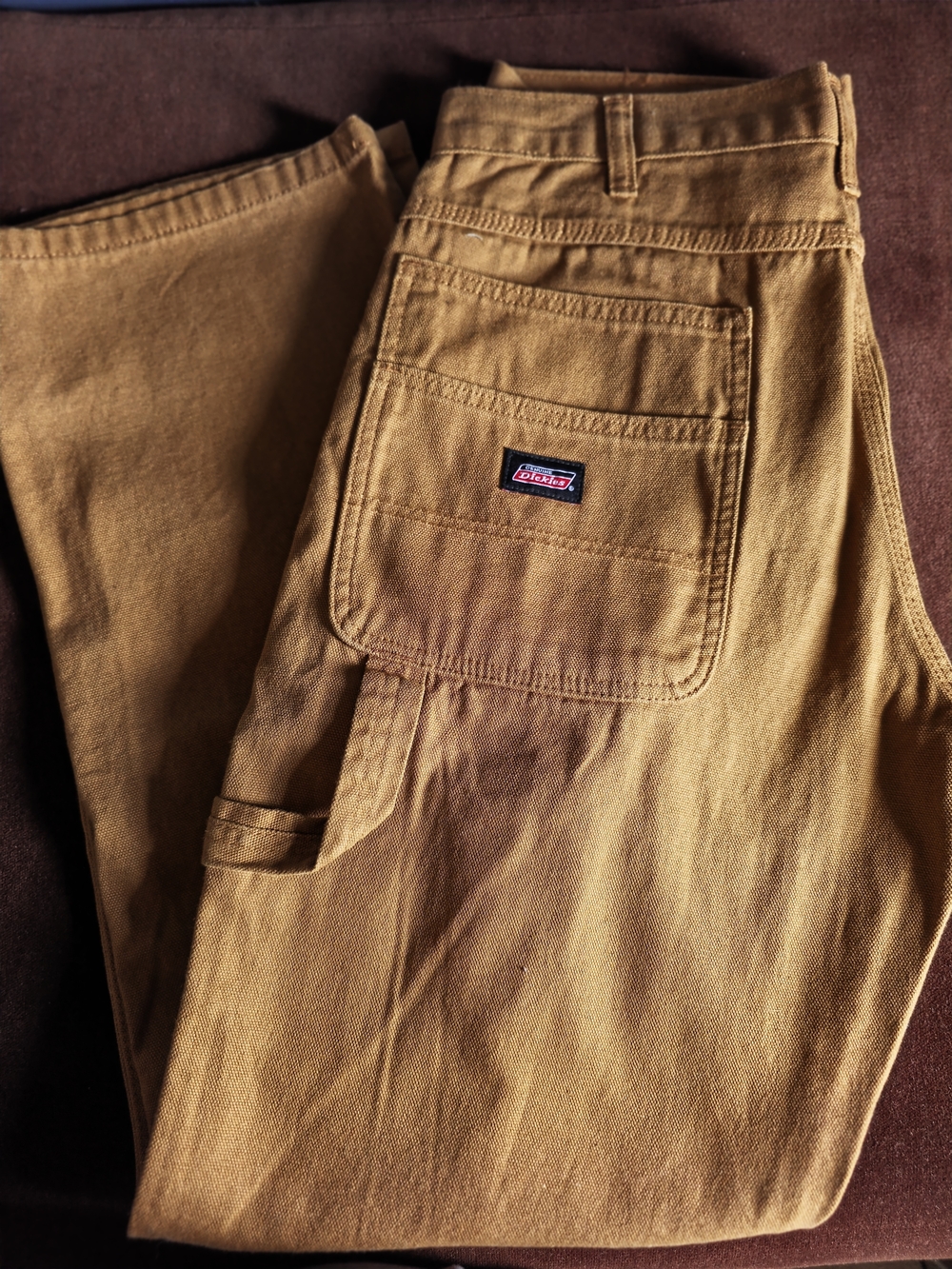 Dickies Carpenter Pants in Caramel Brown